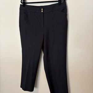 NWOT Chico’s Women’s Classic Black Tailored Ankle Length Pants Size 2 (12)
